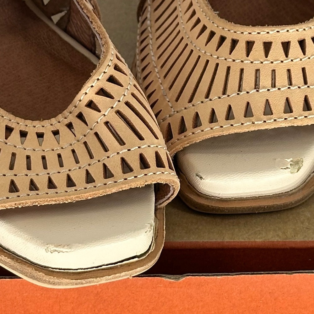 Jeffrey Campbell Rodillo Lace Up Wedge Sandal Heel Coastal‎ Boho Summer 6 - Picture 8 of 11